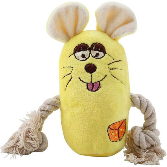 Perle Raregb - Toy Dog Durable Pet Teething Plush Toys Squeaky Sound Animal Interactive Shape Puppy Toy Cats Stuffed Animal Dog Toys for Small Medium