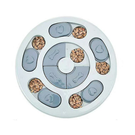 Puppy Educational Toy, Interactive Dog Educational Game Toy, Round Blue, 24*24*3cm - Thsinde