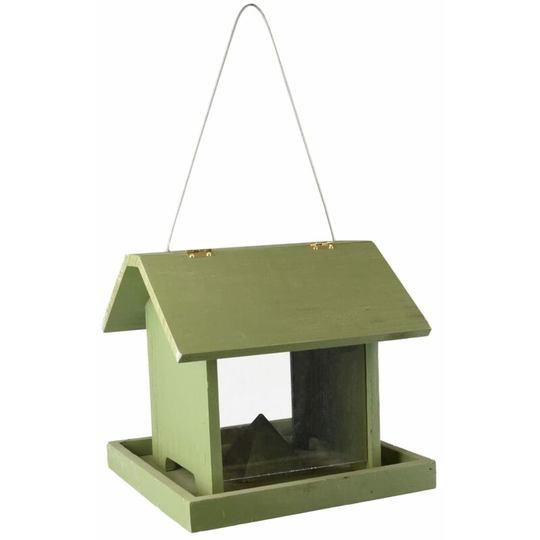Flamingo - Hanging Bird Feeder Silo Arezo Green Green