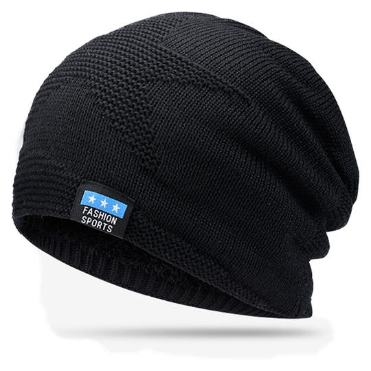 Black Beanies Hats for Mens Gifts Knitted Winter Hat