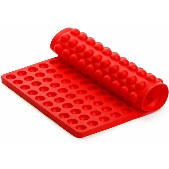 Monly - Silicone Baking Mat - 2cm Hemisphere Silicone Mat with Dimples - 221 Baking Molds for Cookies and Dog Treats, Parchment Paper - Baking Mat