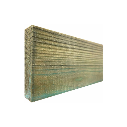 Ruby Uk - 6' x 1' Treated Planed Square Edge Redwood 2.4m (3 Lengths)