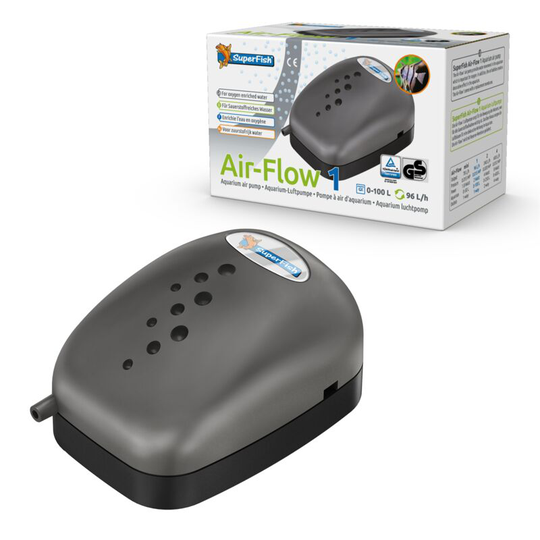 Air-Flow Aquarium Air Pump 1 Way Superfish