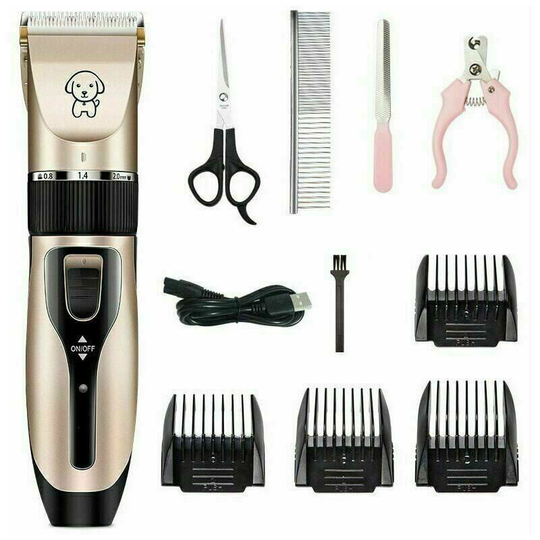 Dog Clipper, Professional Dog Clipper for Cats and Pets, Noise Less Than 50db, Rechargeable Batteries, 5 Positions, 4 Hours Use - Thsinde