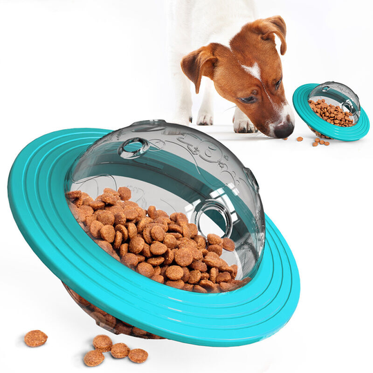 Interactive Dog Toys, Dog Snack Ball, Dog Food Distribution Toy, for Medium Dogs Hunting and Playing (Blue)