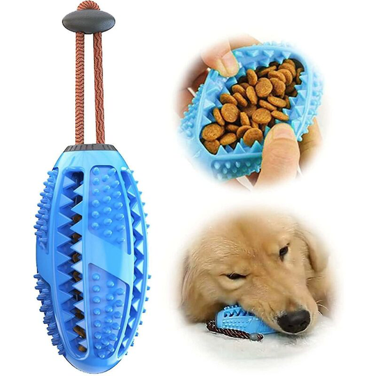 Dog Toy Balls, Slow Eaters, Anti-bite Teeth Cleaning Toys, Dental Care Brushesblue Thsinde