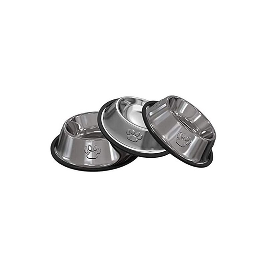 Pieces Cat Bowls, Stainless Steel Food Bowl Non-slip Cat Bowls