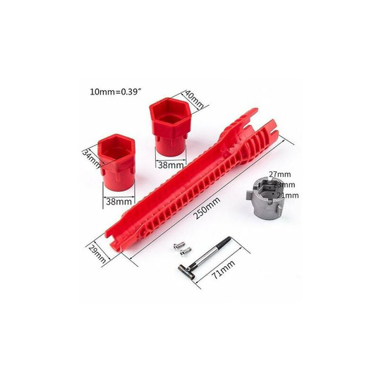 Faucet and Basin Installer Tool Multifunction Faucet Tool Basin Installation Wrench Plumbing Tool for Toilet Sink Bathroom Kitchen