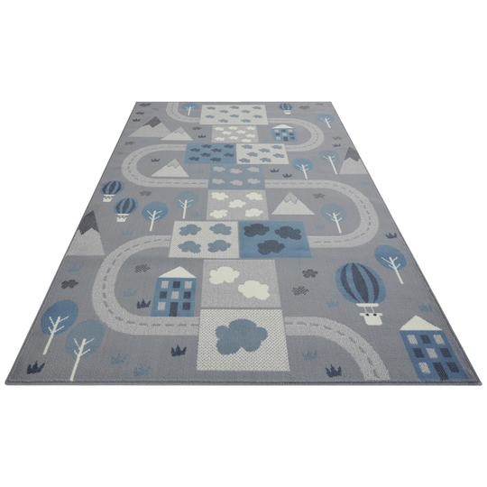 Mouse Blue Area Rug