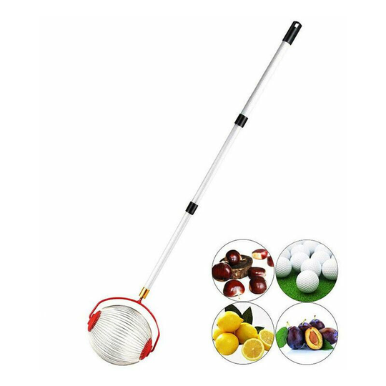 Harvesting Tool Hands diy Nut Picker with Handle, Fruit Picker, Rollers Collection Basket Universal Pickup Roller (Small Scroll Wheel)