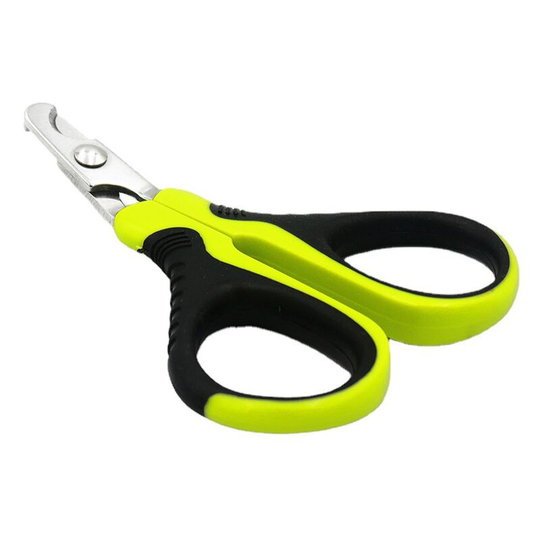 Heguyey - Professional Cat Nail Scissors, Puppy Rabbit Bird Small Animal Nail Scissors Curved Stainless Steel Nail Scissors Portable Nail Scissors