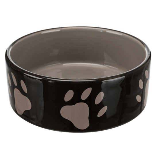 Trixie Ceramic Bowl with Paw Prints - 0.3 litre