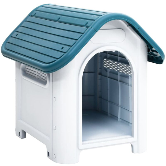 Dog House Blue 59x75x66 cm Polypropylene Vidaxl Blue