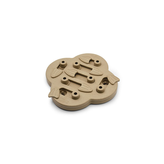 Nina Ottosson by Outward Hound Dog Treat Dispenser Hide N' Slide Tan Interactive Puzzle Dog Toy