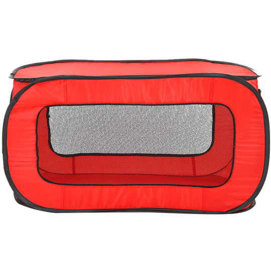 Pet Tent House Foldable Portable Pet Fence Cat Dog Travel Cage Rectangular Dog Cage Playpen Outdoor Puppy Kennel,model:Red - model:Red