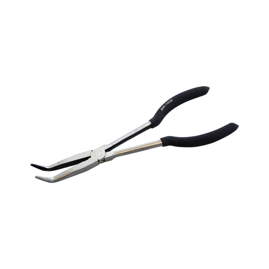 11" 45 Degree Bent Nose Plier - nose pliers bent 11 45 long degree extra grip 275mm reach angle soft new amtech
