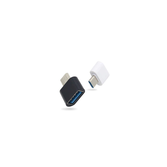 (White) Type-C USB On The Go OTG USB Adapter Female