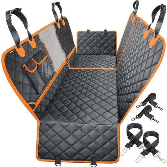 Bearsu - 4-in-1 Convertible Dog Car Seat Cover 100% Waterproof Dog Seat Cover Nonslip Dog Hammock 600D Heavy Scratchproof Pet Seat Cover for Cars