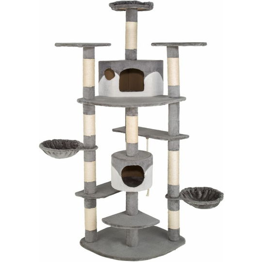 Cat tree scratching post Duki - cat scratching post, cat tower, scratching post - grey/white - grey/white