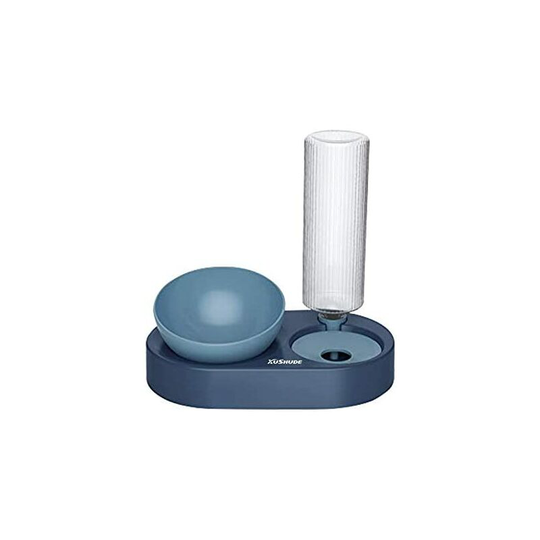 Modou - Cat and Dog Water and Dry Food Dispenser, 2 in 1 Automatic Water Dispenser or Food Dispenser with 680ml Water Fountain and Bowl for