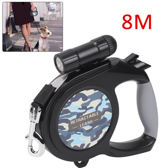 8M/50KG Large Dog Lead Leash Strongs Retractable Extendables Lockable