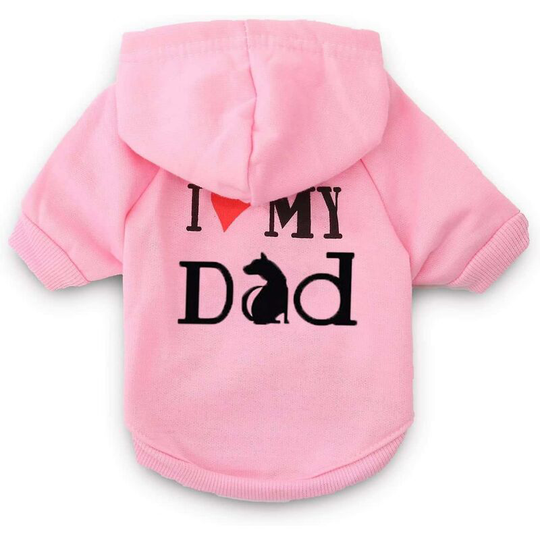 Thsinde Puppy Hoodie Dog Clothes Puppy Girl Winter Warm Puppy Sweatshirt Cute Pink Pet Dog Cat Sweater Female (m Size Pink)