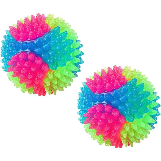 Dog and Cat Ball Toy, Light Up Dog Balls, led Jumping Ball Animals Cats Balls Funny Toy (2 Stück Stichkugeln)
