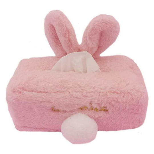 Tissue Box, Rabbit Plush Tissue Box Tissue Box Organizer Napkin Holder for Storage Home Decor Easter