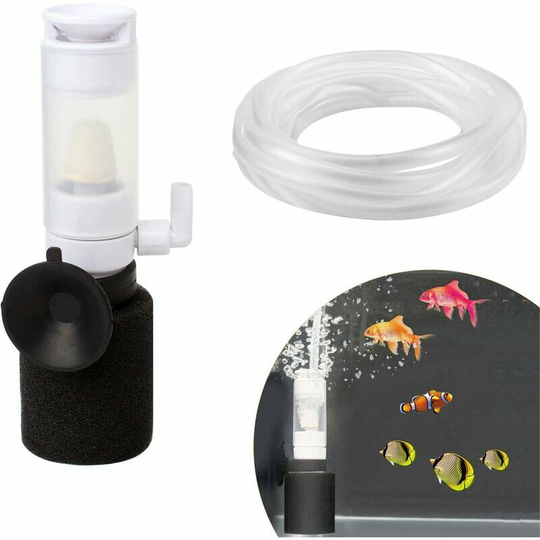 Monly - Aquarium Filter Air Filter with Hose Aquarium Air Filter Aquarium Internal Filter Biochemical Sponge Filter for Aquariums Fish Tank Ponds