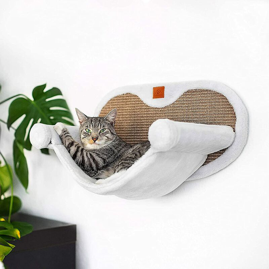 FVO - Stable Cat Hammock with Wall Mount for Cats up to 10 kg | Hanging Bed Complete Set | Cat Bed Sleeping Kennel