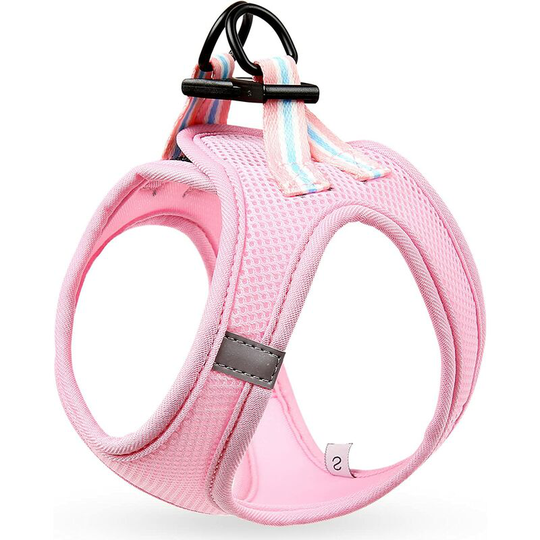 Harnesses Dogs Harnesses for Small Dog Puppy Adjustable Harness Vest Reflective Soft Breathable Comfortable, Pink, l