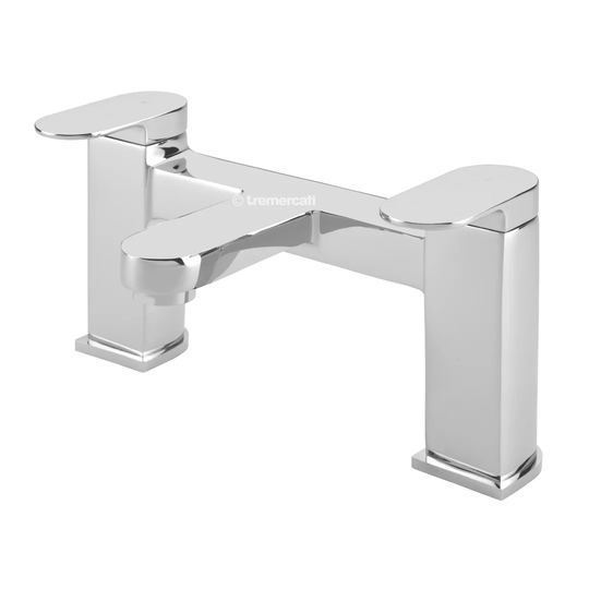 Letto Deck Mounted Pillar Taps