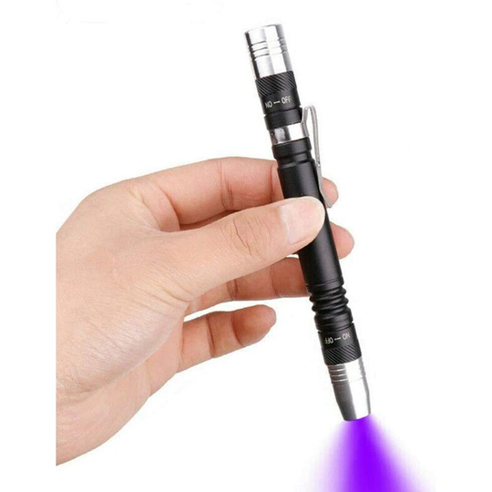Led light blacklight flashlights 2 in 1 Flashlight Penlight pen clip Torch Blacklight Detector Soekavia