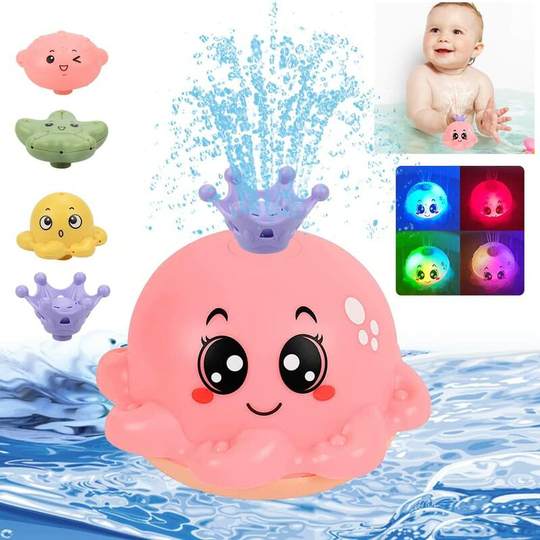 Bath toys with lights, water play pool toys, shower toys for boys and girls