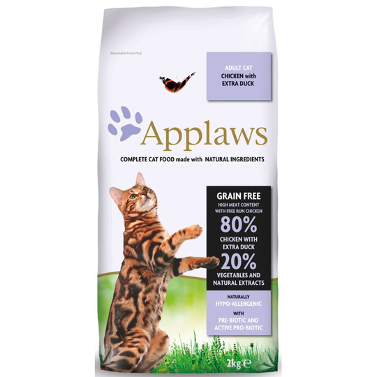 Applaws Cat Dry Chicken With Extra Duck 2kg
