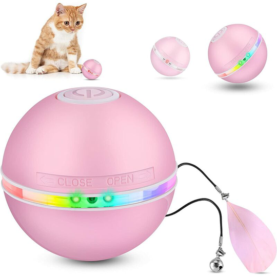 Interactive cat toy ball Pink