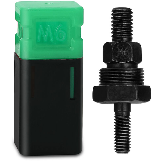 Riveter Machine Accessory Threaded Mandrel Rivet Nut Tool Adapter Pull Rod Riveter Replacement Riveting Heads, M6 - M6