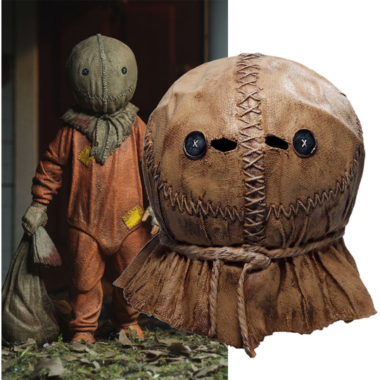 Don't mess with children trick 'r treat Pumpkin Man Bag Headgear Troubler Mask Horror Halloween props