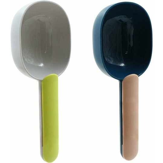 Pet Food Shovel - Food Shovel for Dogs Pets Handle with Clip Under Dog Cat Book Shovel Racking Spoon Kitchen 2 pcs