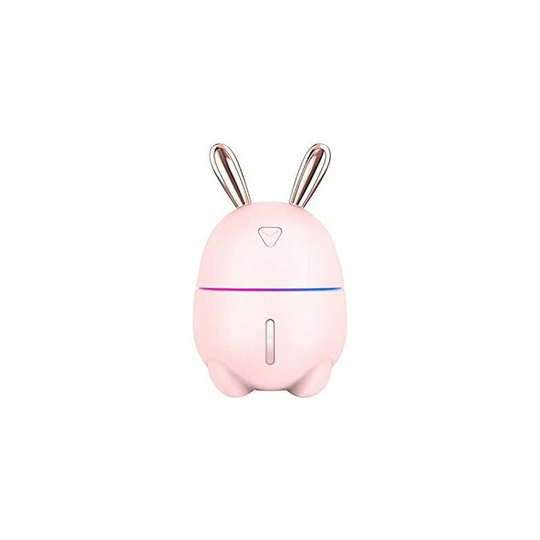 Air Humidifier 300ml Cute Rabbit Ultra-Quiet usb Aroma Essential Oil Diffuser Office Car Humidificador Air Purifier Mist, Pink