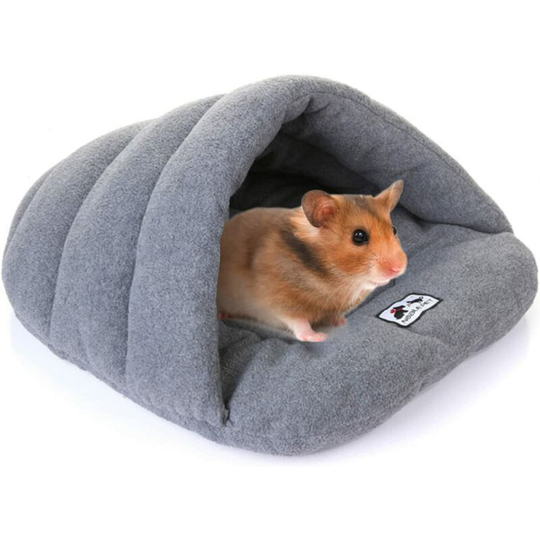 Soft Hamster Nest, Plush Cotton Sleeping Bed Cave Accessories for Guinea Pigs, Hamsters, Rats, Small Animal Cage (28 x 38cm)