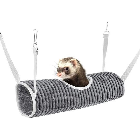 Osqi - Small Animal Hammock Guinea Pig Tunnel Bed Hamster Hanging Tunnel Ferret Hammock Bed Hanging Bed for Rats Pet Tunnel and Tube Toys Hiding