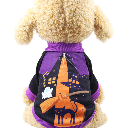 Halloween Style Pet Dog Clothes Soft Warm Autumn Winter Puppy Coat Pet Clothing Cosplay Costumes (Style 1-XL)