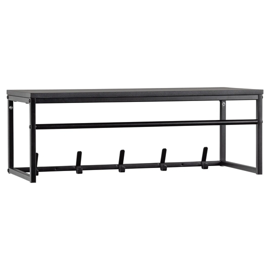 Diede Coatrack With Shelf Metal Black