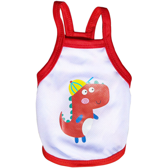 Dog Vest Dog Shirt Pet Summer Clothes for Puppy Dogs,model: white-M - model: white-M