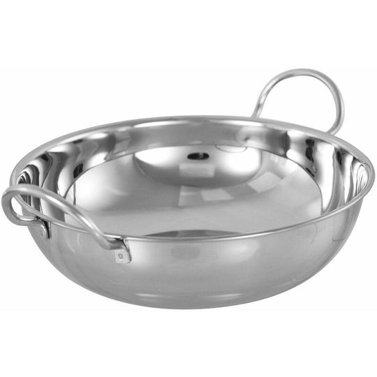 DP - 15CM stainless steel indian balti karahi metal curry serving table dishes bowl