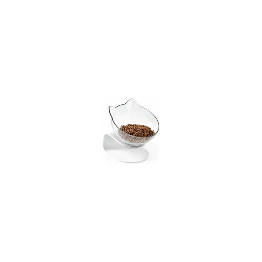 Cat food bowl with raised stand