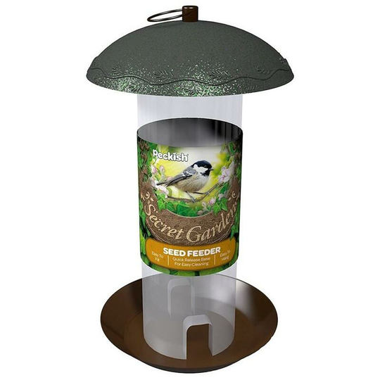 Secret Garden Decorative Metal Seed Food Wild Bird Hanging Feeder - Peckish