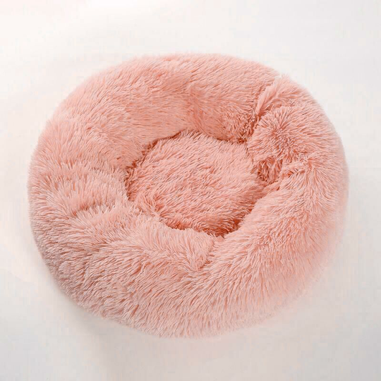 Cat Bed Beautiful Pet Bed Small Dog Bed Plush Soft Round Cat Sleeping Bed (50 cm Diameter Light-D