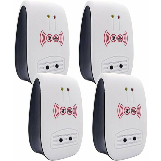 Flkwoh - Packs Ultrasonic Pest Repeller, Indoor Electronic Ultrasonic Pest Repeller for Insects, Mosquitoes, Mice, Ants, Cockroaches - (Upgrade eu